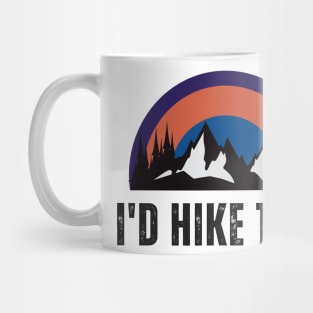 I'd Hike That Mountain Scene Mug